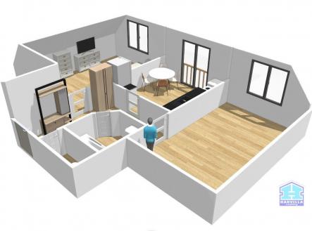 Prodej bytu, 2+1, 60 m²