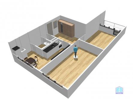 Pronájem bytu, 2+1, 63 m²