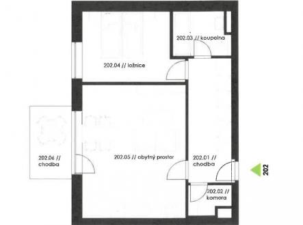 Pronájem bytu, 2+kk, 52 m²