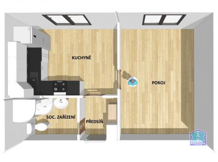 Pronájem bytu, 1+1, 30 m²