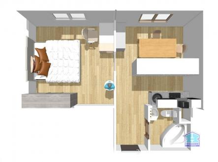 Pronájem bytu, 1+1, 34 m²