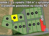 Prodej pozemku pro bydlení, 1 184 m²