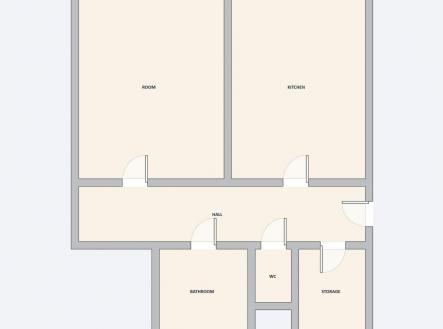 Pronájem bytu, 2+kk, 58 m²