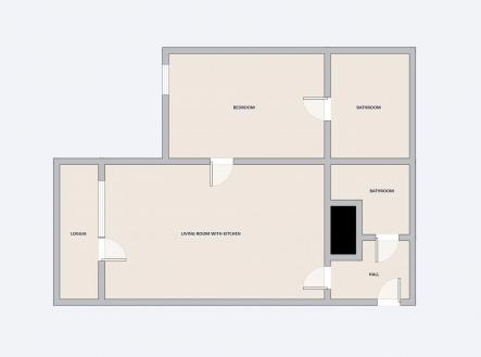 Pronájem bytu, 2+kk, 72 m²