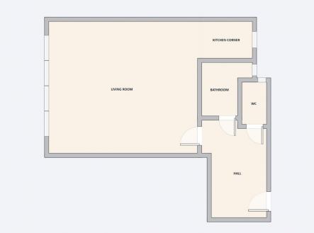 Pronájem bytu, 1+kk, 30 m²