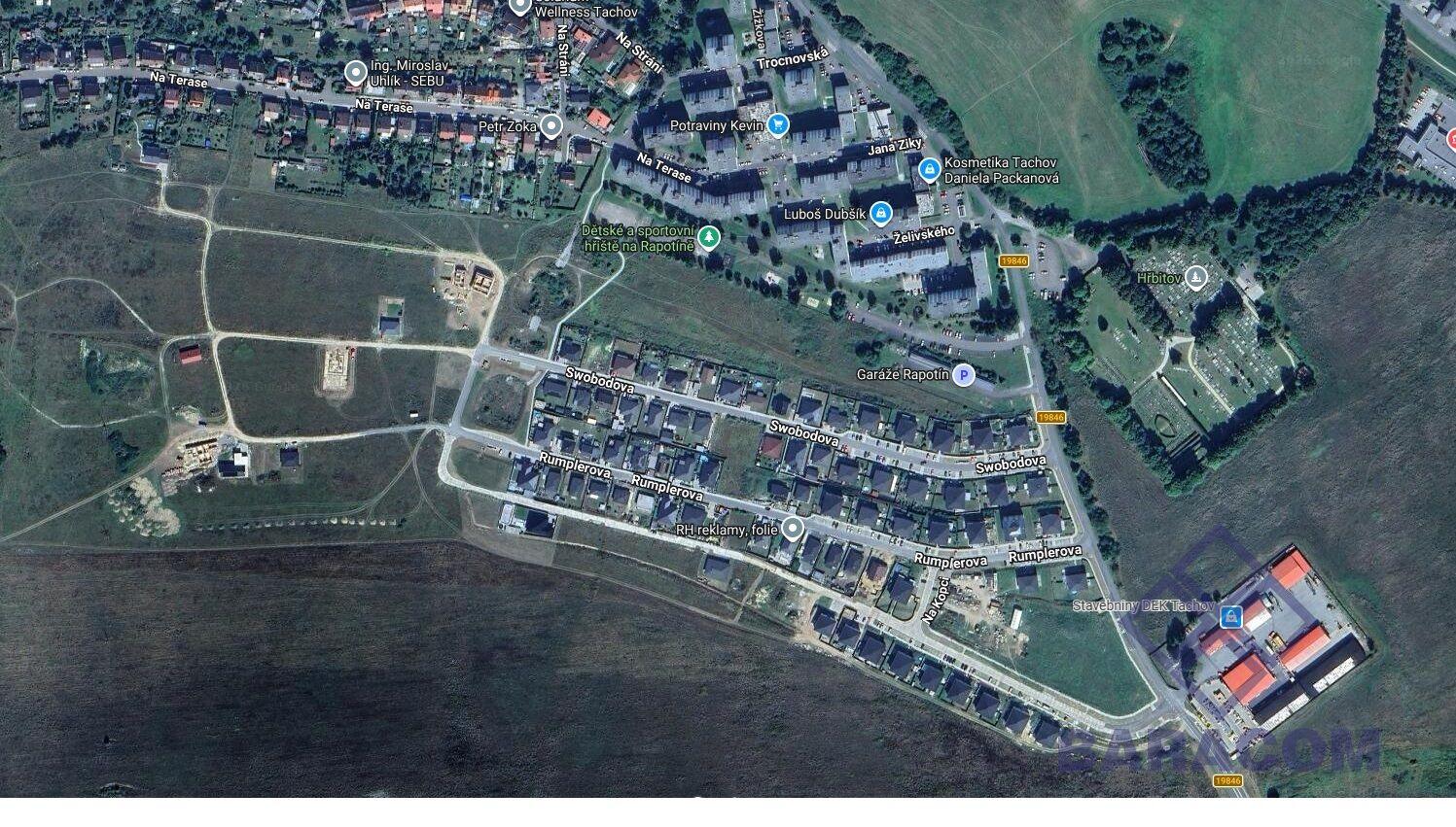 Začněte stavět okamžitě. Tachov - stavební parcely k prodeji (600 m²)