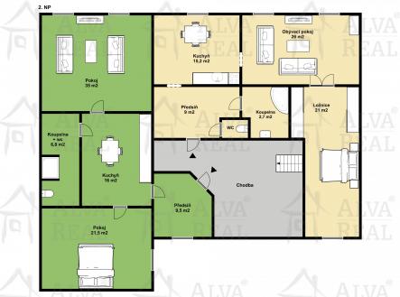 Prodej nájemního domu, 465 m²