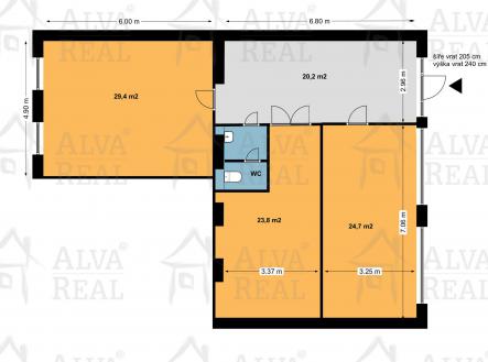 Pronájem - komerční objekt, sklad, 96 m²