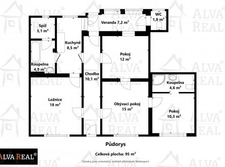 Prodej - dům/vila, 95 m²