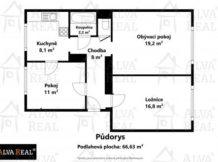 Prodej bytu, 3+1, 93 m²