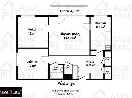 Prodej bytu, 3+1, 77 m²