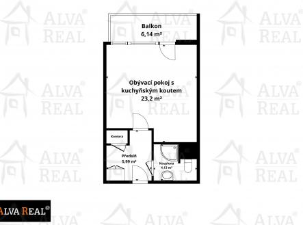 Prodej bytu, 1+kk, 38 m²