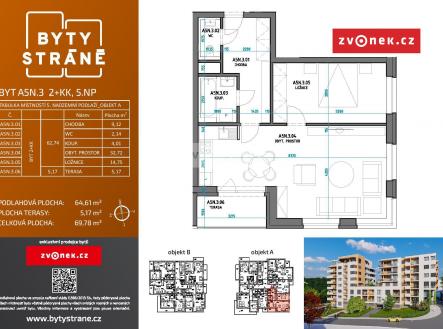 Prodej bytu, 2+kk, 70 m²