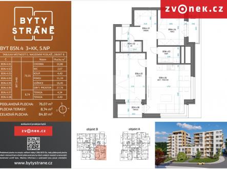 Prodej bytu, 3+kk, 85 m²