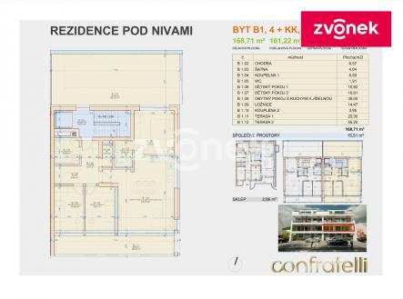 Prodej bytu, 4+kk, 168 m²