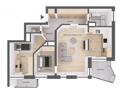Prodej bytu, 3+kk, 94 m²