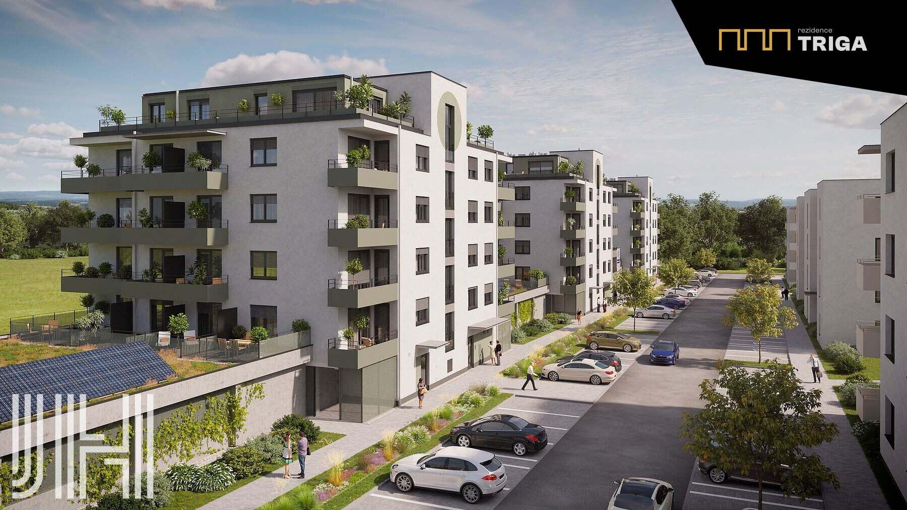 Prodej bytu 1+kk ve výstavbě v projektu Rezidence Triga „A“