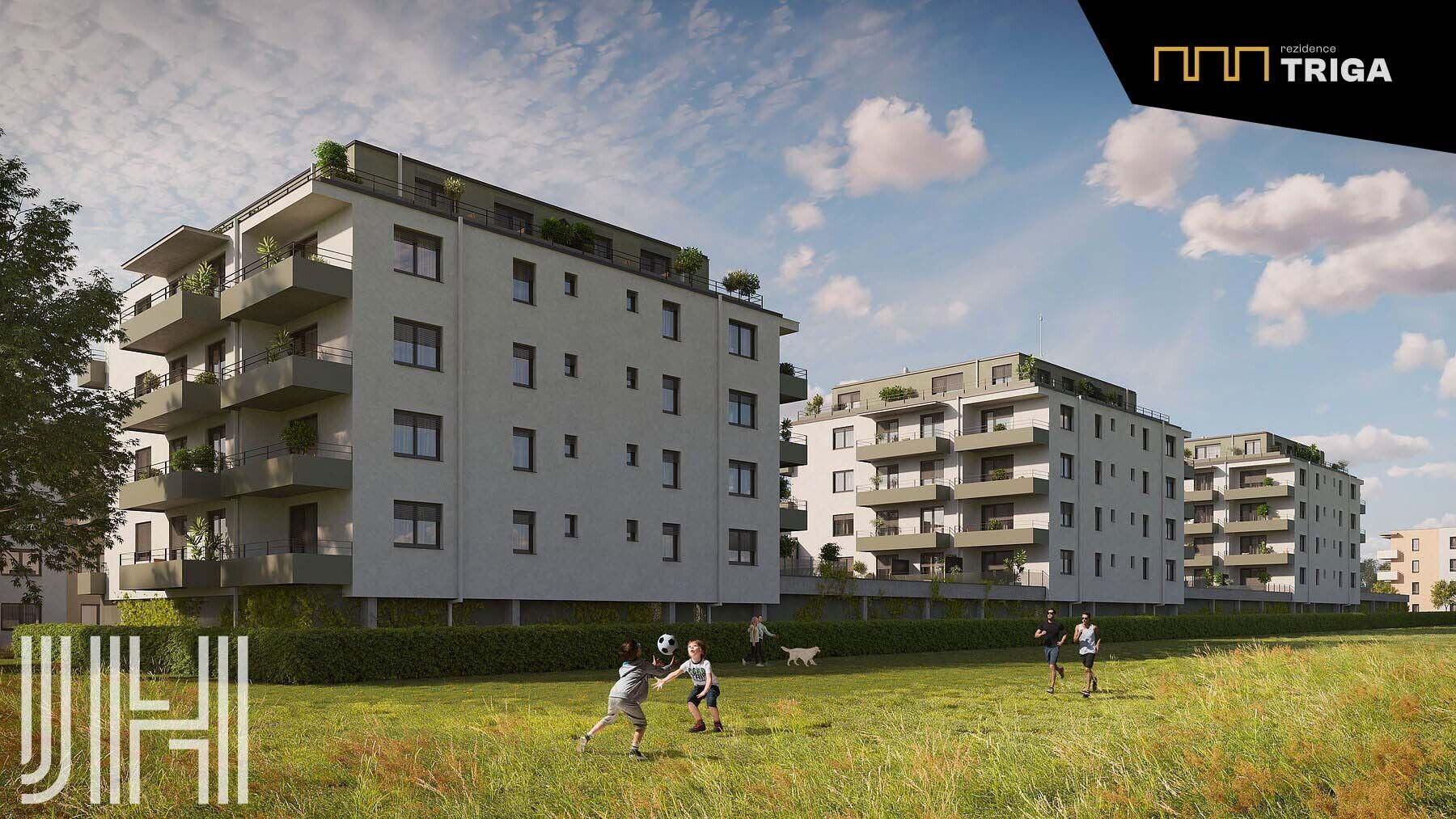 Prodej bytu 3+kk ve výstavbě v projektu Rezidence Triga „A“