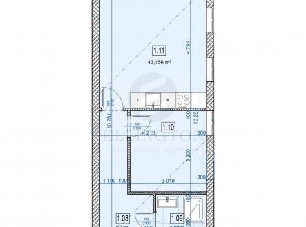 Prodej bytu, 1+1, 43 m²