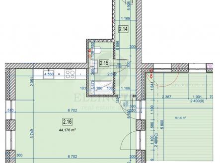 Prodej bytu, 1+kk, 44 m²