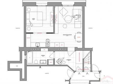 Prodej bytu, 2+1, 132 m²