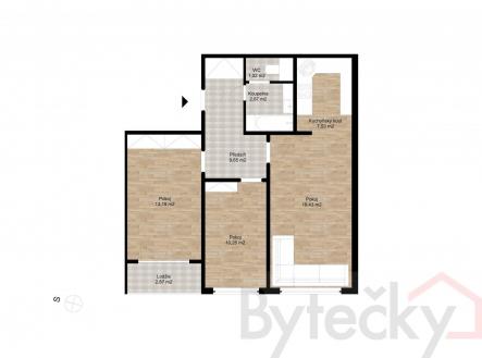 Prodej bytu, 3+kk, 68,5 m²