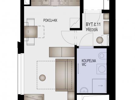 Prodej bytu, 1+kk, 31 m²