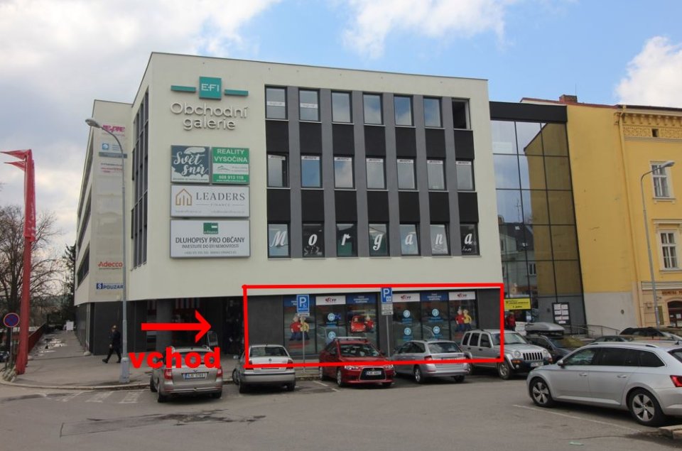 e-Fi galerie Jihlava, pronájem obchodního prostoru 136m2