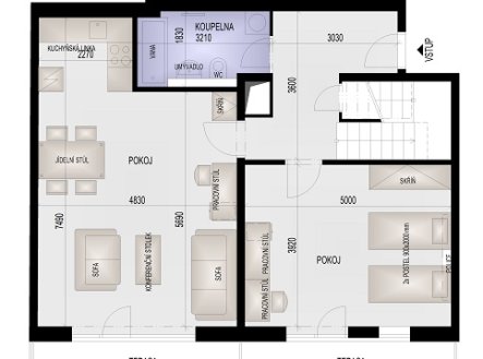 Prodej bytu, 4+kk, 126 m²