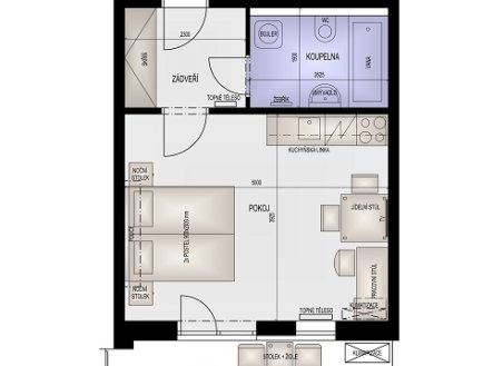 Prodej bytu, 1+kk, 30 m²