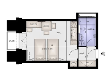 Prodej bytu, 1+kk, 25 m²