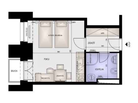 Prodej bytu, 1+kk, 28 m², Brno – náhled fotky 4