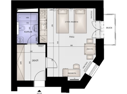 Prodej bytu, 1+kk, 36 m²