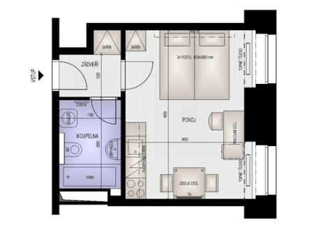 Prodej bytu, 1+kk, 25 m²