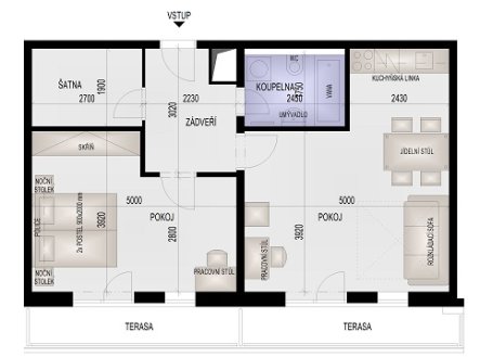 Prodej bytu, 2+kk, 60 m²