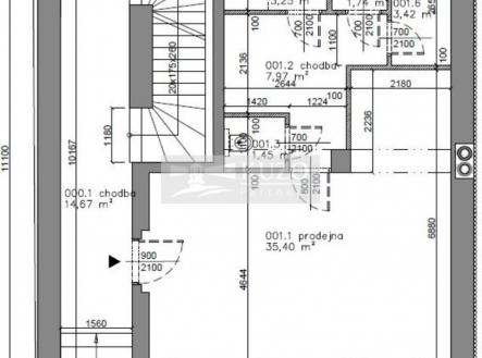 Pronájem - obchodní prostor, 53 m²