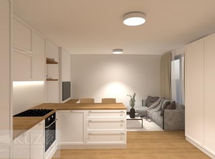 Pronájem bytu, 1+kk, 34 m²