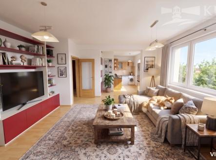 Pronájem bytu, 2+kk, 56 m²