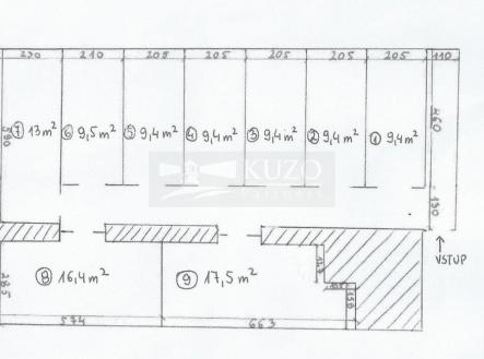 Pronájem skladu, 9 m²