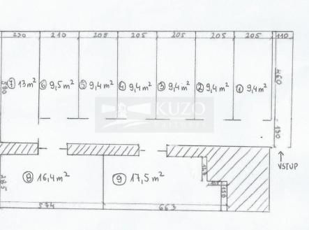 Pronájem skladu, 9 m²