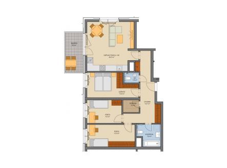 Prodej bytu, 4+kk, 92 m²