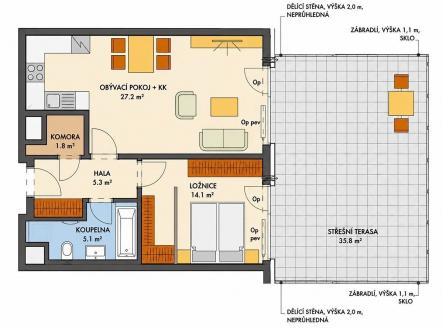 Prodej bytu, 2+kk, 90 m²