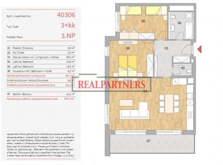 Prodej bytu, 3+kk, 106 m²