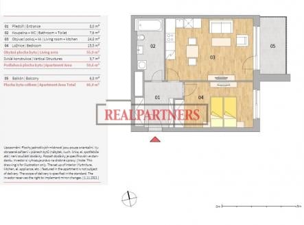 Prodej bytu, 2+kk, 66 m²