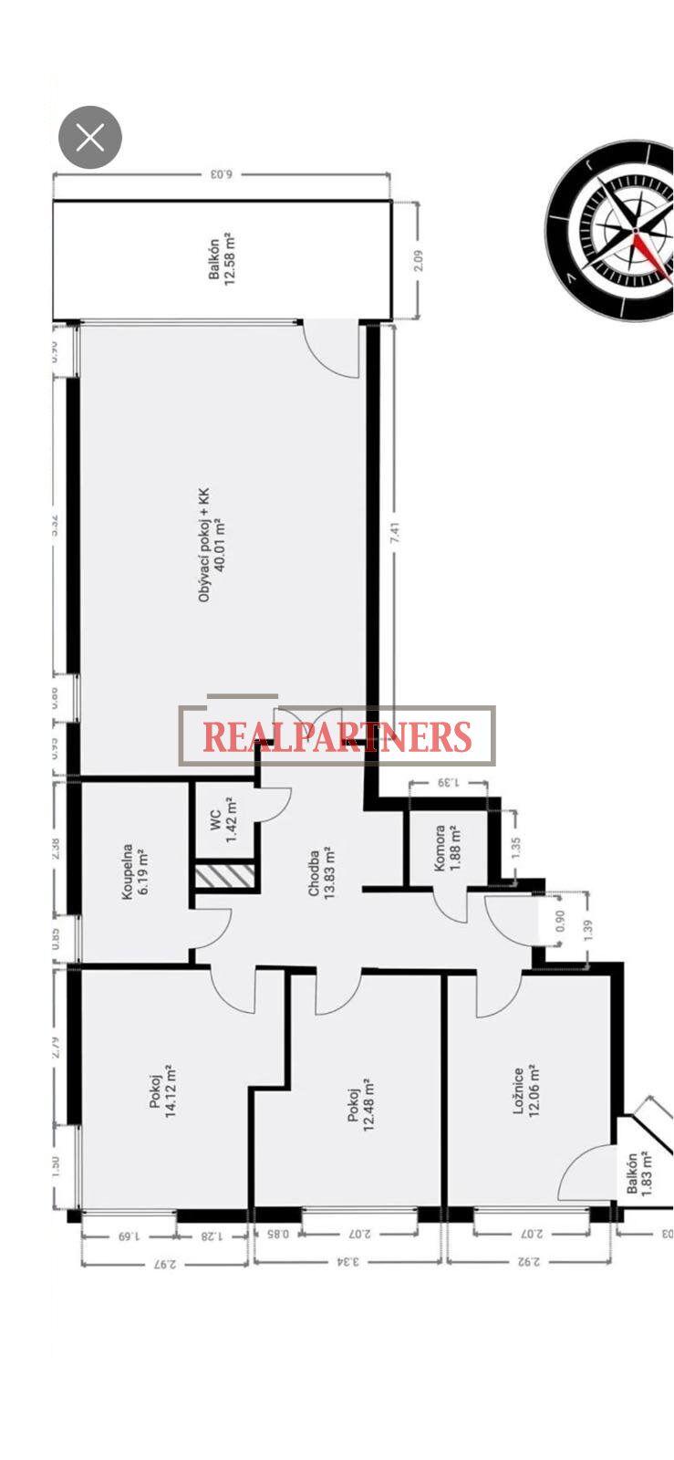 Nabízíme na prodej byt 4+kk o ploše 99 m2 + terasa a balkon 11,50 m2, na Praze 5 – Stodůlky