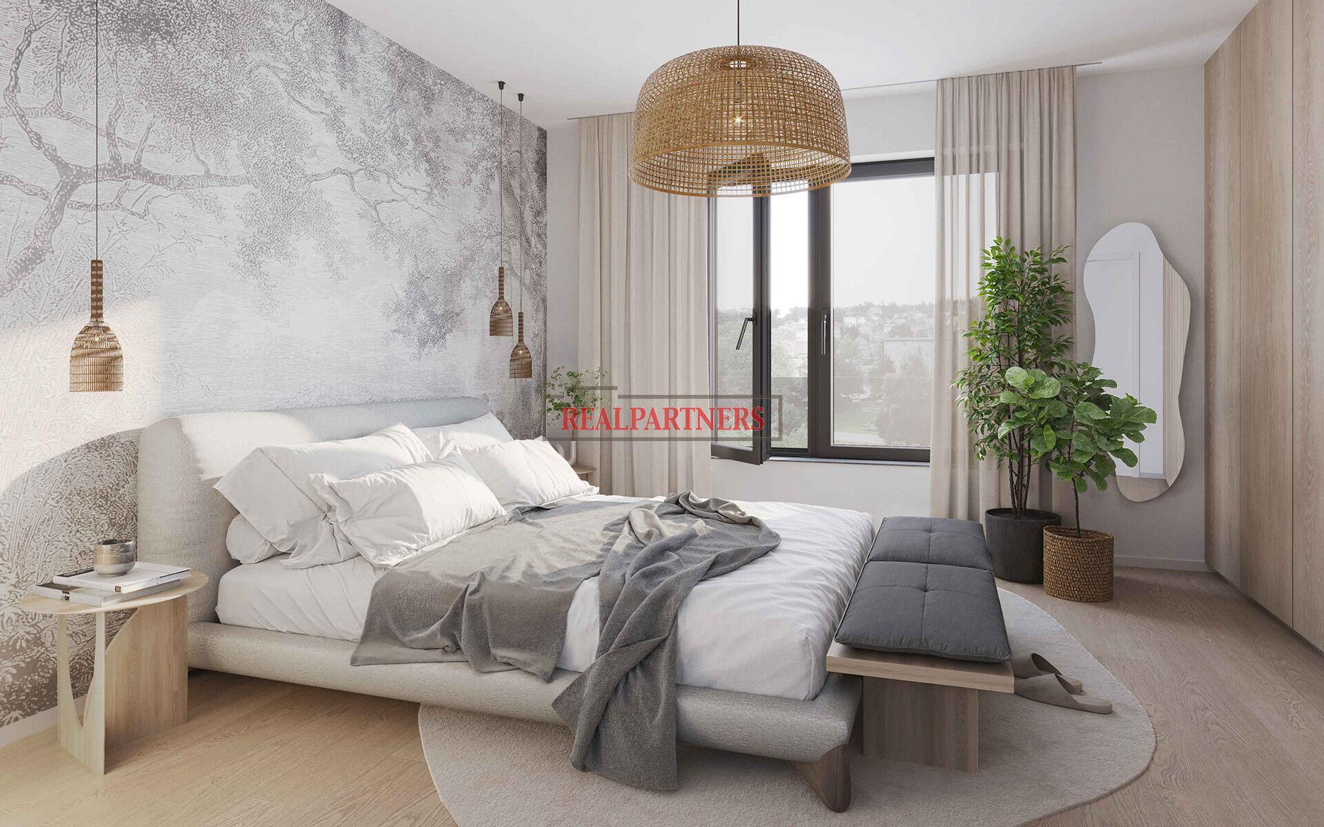 Novostavba bytu 3+kk o ploše 75,6m2 + 5m2 balkón ve výstavbě u Roztylského náměstí.