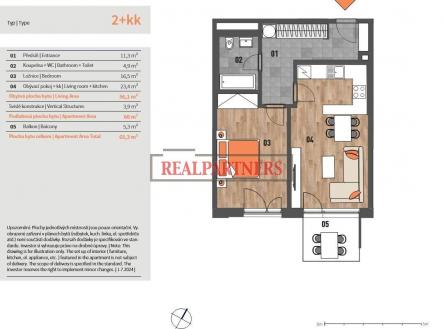 Prodej bytu, 2+kk, 65 m²