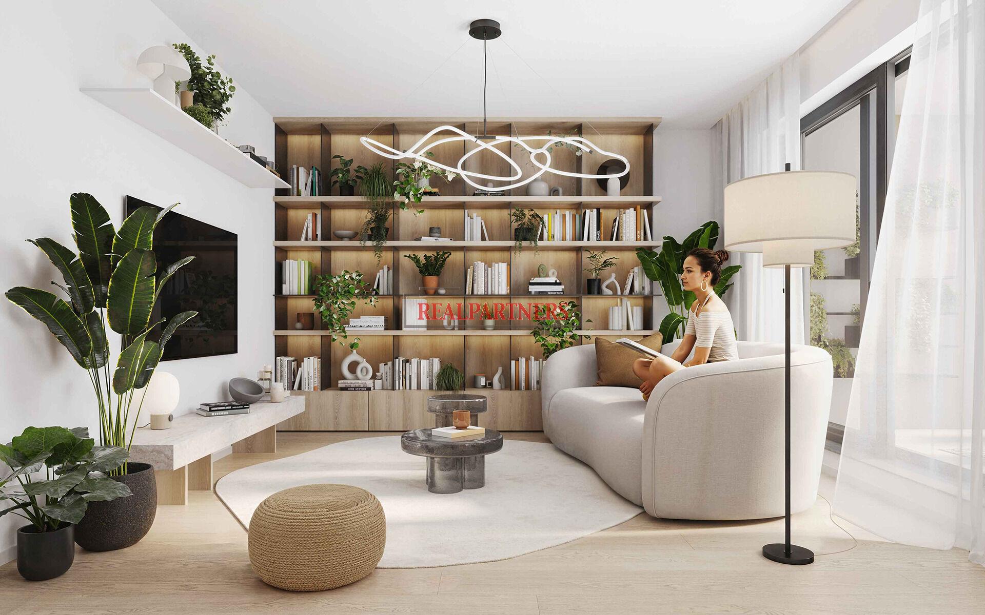 Novostavba bytu 3+kk o ploše 76,8m2 + 2x balkón 6,7m2 + 2,5m2 ve výstavbě u Roztylského náměstí.