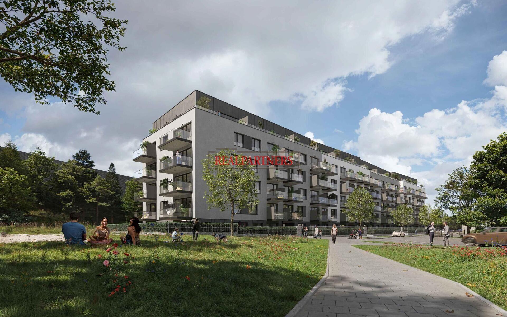 Novostavba bytu 3+kk o ploše 82,4m2 + 4,8m2 balkón ve výstavbě u Roztylského náměstí.