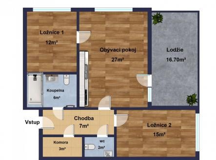Prodej bytu, 3+kk, 77 m²